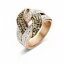 Victoria Rose gold színű színes köves gyűrű