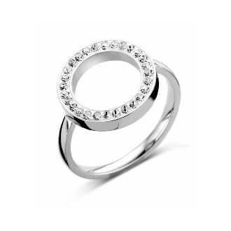 Victoria Ezüst színű fehér köves gyűrű