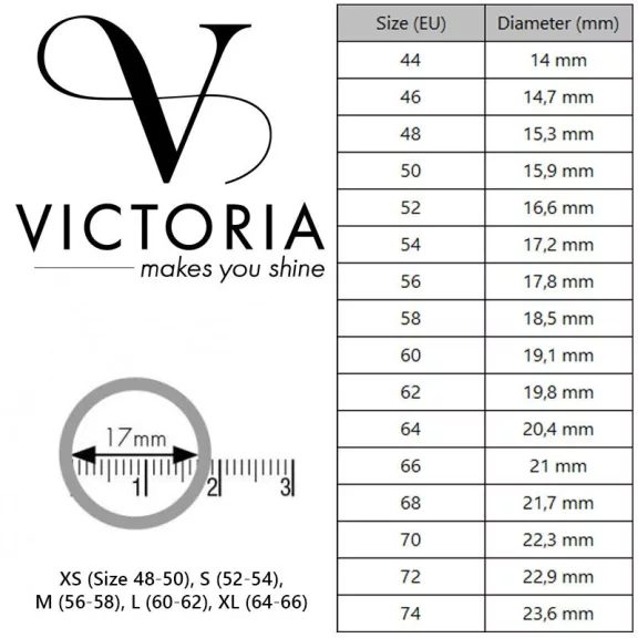 Victoria Ezüst színű kék köves gyűrű