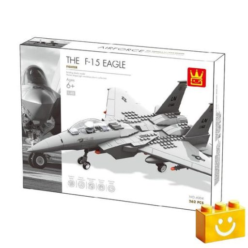 WANGE 4004 - F-15 katonai vadászrepülőgép építőjáték - 100% kompatibilis minden más kedvelt márkával