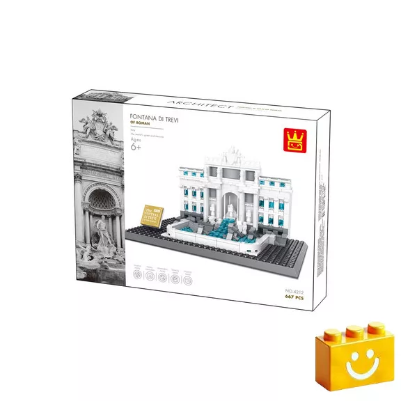 WANGE 4212 - Trevi-kút – Róma építőjáték - 100% kompatibilis minden más kedvelt márkával WANGE 4212 - Trevi-kút – Róma építőjáték - 100% kompatibilis minden más kedvelt márkával