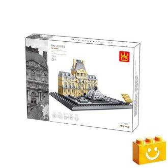  WANGE 4213 - Párizsi Louvre – Franciaország építőjáték - 100% kompatibilis minden más kedvelt márkával