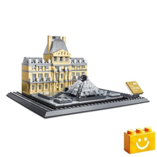 WANGE 4213 - Párizsi Louvre – Franciaország építőjáték - 100% kompatibilis minden más kedvelt márkával