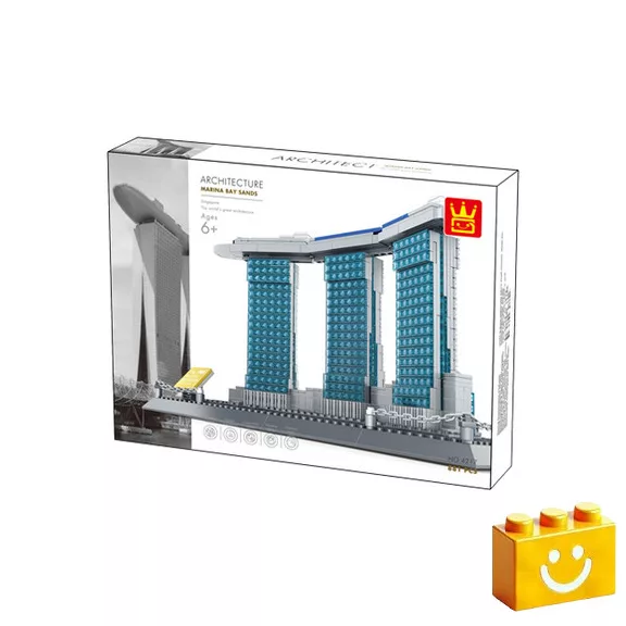 WANGE 4217 - Marina Bay Sands – Szingapúr építőjáték - 100% kompatibilis minden más kedvelt márkával WANGE 4217 - Marina Bay Sands – Szingapúr építőjáték - 100% kompatibilis minden más kedvelt márkával