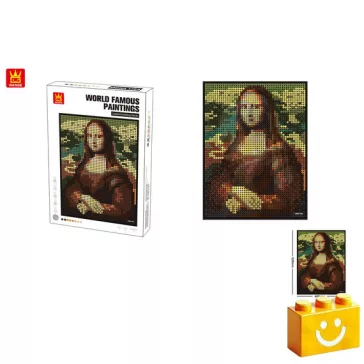   WANGE 5121   Leonardo da Vinci - Mona Lisa építőjáték - 100% kompatibilis minden más kedvelt márkával