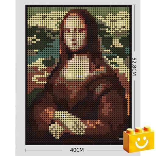 WANGE 5121   Leonardo da Vinci - Mona Lisa építőjáték - 100% kompatibilis minden más kedvelt márkával