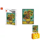 WANGE 5122 - Van Gogh napraforgói építőjáték - 100% kompatibilis minden más kedvelt márkával WANGE 5122 - Van Gogh napraforgói építőjáték - 100% kompatibilis minden más kedvelt márkával
