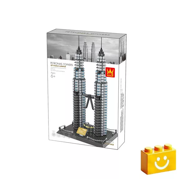WANGE 5213 - Petronas tornyok Kuala Lumpur – Malájzia építőjáték - 100% kompatibilis minden más kedvelt márkával WANGE 5213 - Petronas tornyok Kuala Lumpur – Malájzia építőjáték - 100% kompatibilis minden más kedvelt márkával