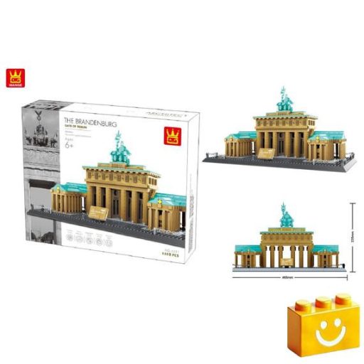 WANGE 6211 - Brandenburgi kapu Berlin – Németország építőjáték - 100% kompatibilis minden más kedvelt márkával