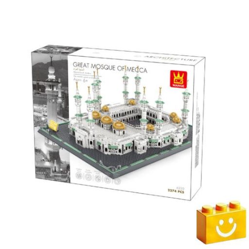WANGE 6220 - Mekkai Nagymecset Masjid al-Haram – Szaudi-Arábia építőjáték - 100% kompatibilis minden más kedvelt márkával