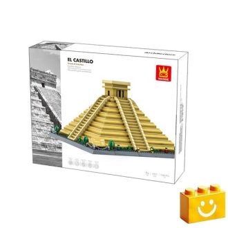   WANGE 6225 - El Castillo Kukulkán – Mexikó építőjáték - 100% kompatibilis minden más kedvelt márkával