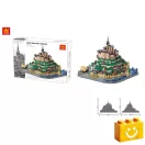WANGE 6233 - Mont-Saint-Michel – Normandia, Franciaország építőjáték - 100% kompatibilis minden más kedvelt márkával