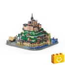 WANGE 6233 - Mont-Saint-Michel – Normandia, Franciaország építőjáték - 100% kompatibilis minden más kedvelt márkával