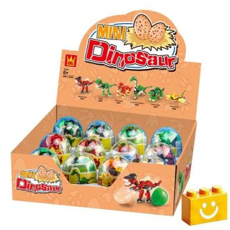   WANGE 6801-6806 - Dinoszaurusz tojás (2 db 6-os szett kínálóban) építőjáték - 100% kompatibilis minden más kedvelt márkával