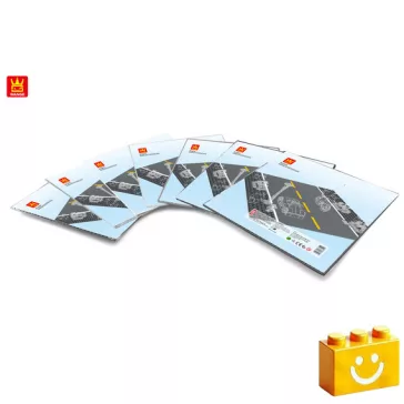   WANGE 8810 | építőjáték alaplap - 100% kompatibilis minden más kedvelt márkával | 32x32 - egyenes út