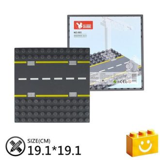   WANGE 905 | építőjáték alaplap nagy méretű kockákhoz - 100% kompatibilis minden más kedvelt márka nagy méretű kockáival | 12x12 - egyenes út