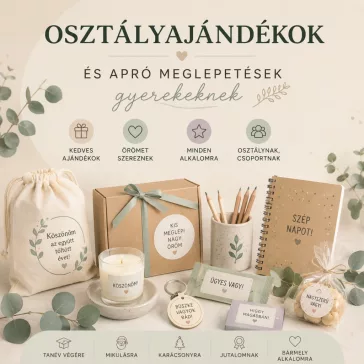 Osztályajándékok és apró meglepetések gyerekeknek
