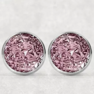Druzy, epoxy és gyurma fülbevaló